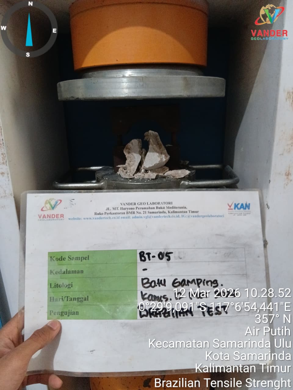 Brazilian Test: Cara Unik Menentukan Kekuatan Tarik Batuan