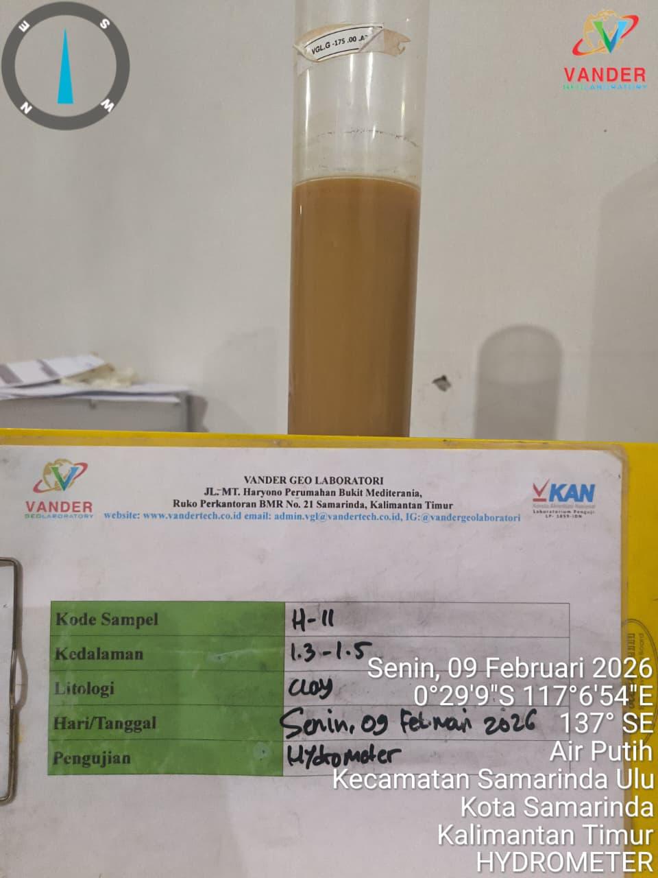 Uji Hydrometer PT Pertamina site Sembakung