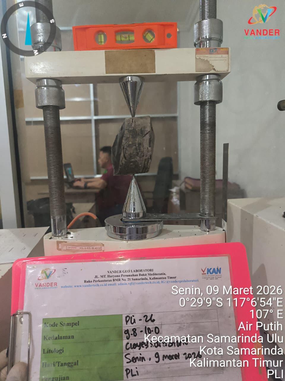 Uji Point Load Index PT Tepian Indah Sukses (Banpu Group)